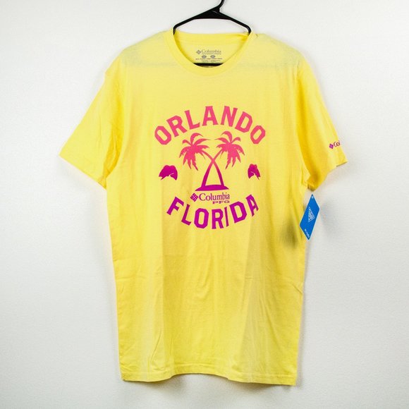 Columbia Other - Columbia Men's Orlando Florida PFG Yellow Tshirt L